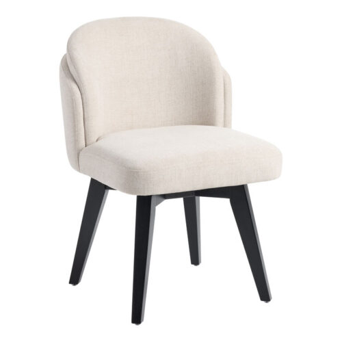 Alice Heathered Ivory Upholstered Swivel Dining Chair Alice Heathered Ivory Upholstered Swivel Dining Chair