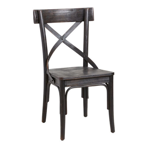 Bistro Distressed Wood Dining Chair Set of 2 Bistro Distressed Wood Dining Chair Set of 2