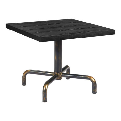 Cooper Square Black and Gold Industrial Dining Table