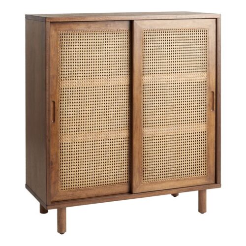 Gustav Short Vintage Acorn and Cane Bookshelf