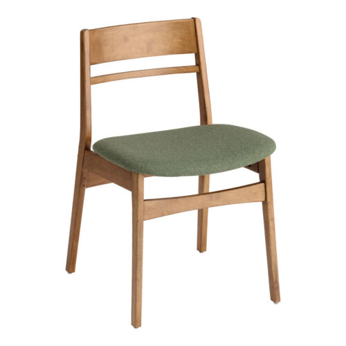 Handler Wood Mid Century Upholstered Dining Chair Set of 2