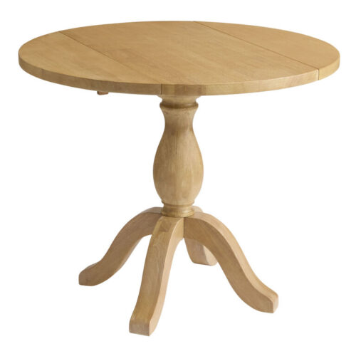 Jozy Round Wood Drop Leaf Dining Table