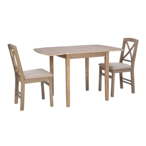 Leonel Graywash Wood Drop Leaf Farmhouse 3 Piece Dining Set Leonel Graywash Wood Drop Leaf Farmhouse 3 Piece Dining Set