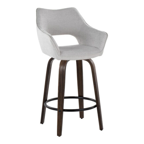 Marius Cutout Upholstered Swivel Counter Stool 2 Piece Set Marius Cutout Upholstered Swivel Counter Stool 2 Piece Set