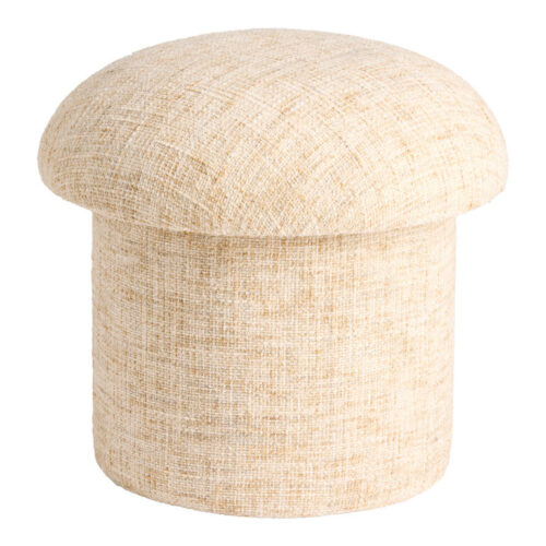 Round Mushroom Upholstered Storage Ottoman Round Mushroom Upholstered Storage Ottoman