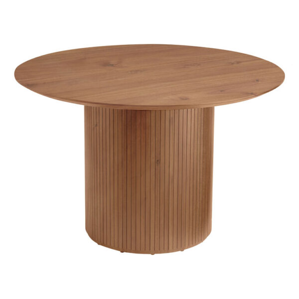 Russo Round Fluted Wood Pedestal Dining Table Russo Round Fluted Wood Pedestal Dining Table