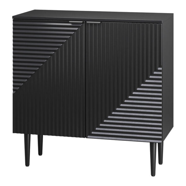 Suomi Black Geometric Storage Cabinet Suomi Black Geometric Storage Cabinet
