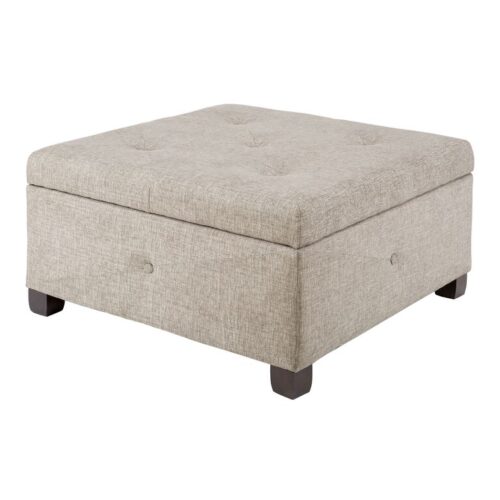 Wally Square Tufted Upholstered Storage Ottoman Wally Square Tufted Upholstered Storage Ottoman