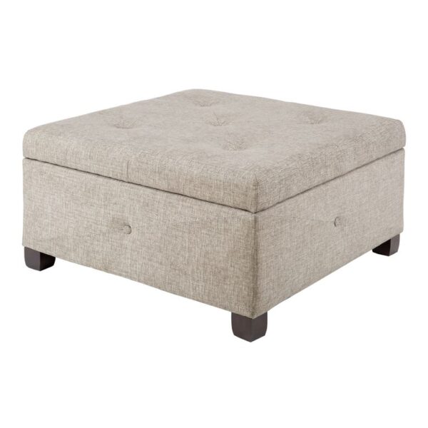 Wally Square Tufted Upholstered Storage Ottoman Wally Square Tufted Upholstered Storage Ottoman