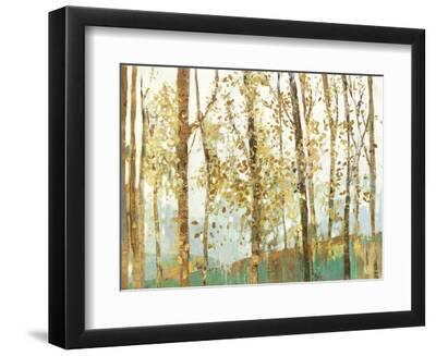 Abstract Forest - Black Framed Art Print Wall Art, 12x9