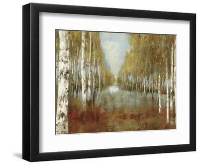 Along the Path - Black Framed Art Print Wall Art, 12x9