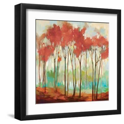 Beyond the Treetop - Black Framed Art Print Wall Art, 12x12