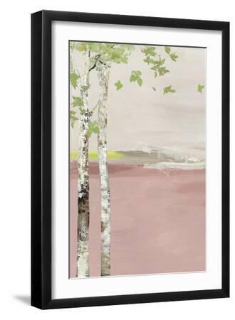 Blush Infinity I - Black Framed Art Print Wall Art, 12x18