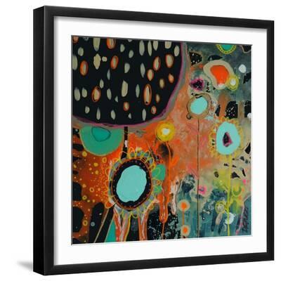 Dans La Fo?ret - Black Framed Art Print Wall Art, 16x16