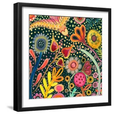 Depuis L'aurore Ii - Black Framed Art Print Wall Art, 16x16