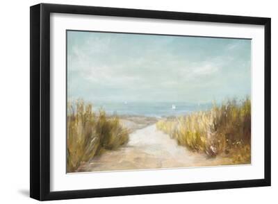 Distant Sails - Black Framed Art Print Wall Art, 18x12