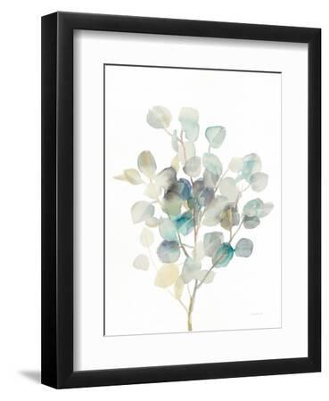 Eucalyptus III White - Black Framed Art Print Wall Art, 9x12