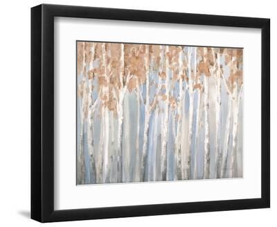Fall Birches - Black Framed Art Print Wall Art, 12x9