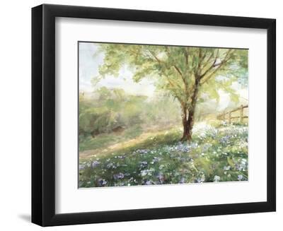 Field of Bluebells Neutral - Black Framed Art Print Wall Art, 12x9 Field of Bluebells Neutral - Black Framed Art Print Wall Art, 12x9