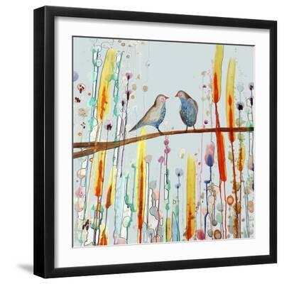 Is It Love - Black Framed Art Print Wall Art, 16x16 Is It Love - Black Framed Art Print Wall Art, 16x16