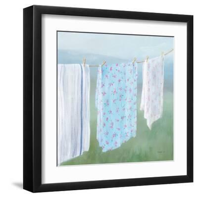 Laundry Day II - Black Framed Art Print Wall Art, 12x12