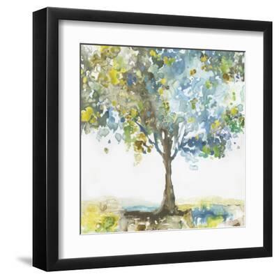 Majestic blue - Black Framed Art Print Wall Art, 12x12