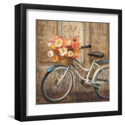 Meet Me at Le Cafe II - Black Framed Art Print Wall Art, 12x12