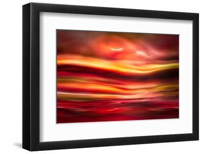 Morning Birds - Black Framed Art Print Wall Art, 12x8