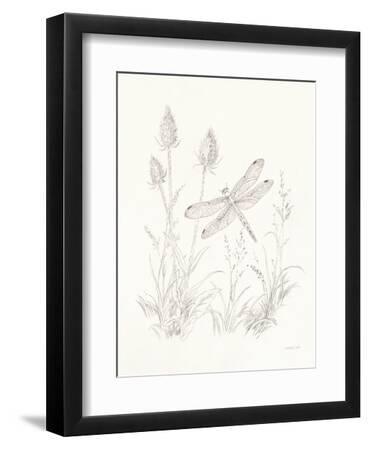 Nature Sketchbook IV - Black Framed Art Print Wall Art, 9x12 Nature Sketchbook IV - Black Framed Art Print Wall Art, 9x12