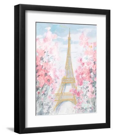 Pastel Paris III - Black Framed Art Print Wall Art, 9x12