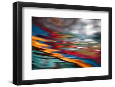 Red River - Black Framed Art Print Wall Art, 12x8