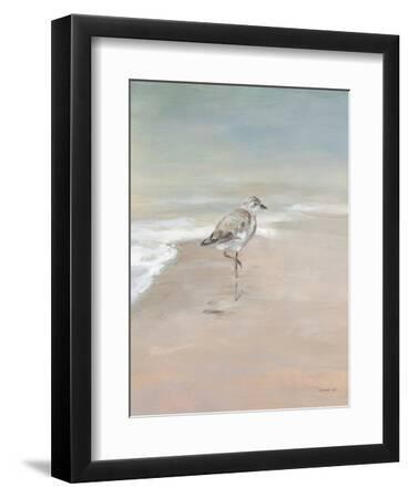 Shorebirds on the Sand II - Black Framed Art Print Wall Art, 9x12