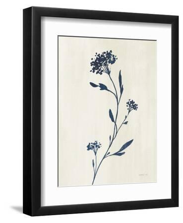 Simple Nature IV Indigo Cream - Black Framed Art Print Wall Art, 9x12