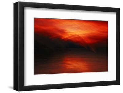 Slocan Lake 10 - Black Framed Art Print Wall Art, 12x8