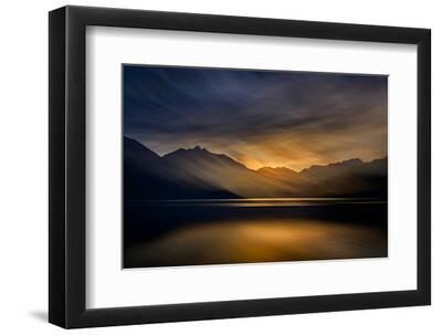 Slocan Lake 3 - Black Framed Art Print Wall Art, 12x8