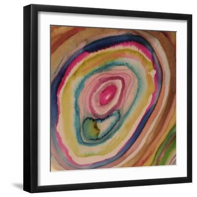 Stone - Black Framed Art Print Wall Art, 16x16