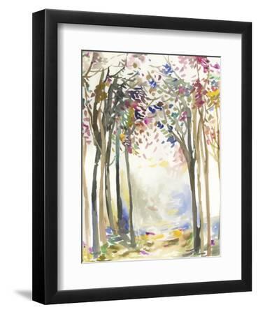 Sunny path I - Black Framed Art Print Wall Art, 9x12