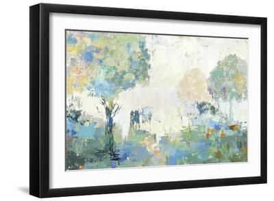 Textural landscape - Black Framed Art Print Wall Art, 18x12
