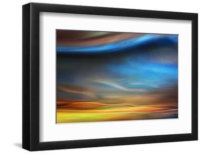 Tsunami - Black Framed Art Print Wall Art, 12x8