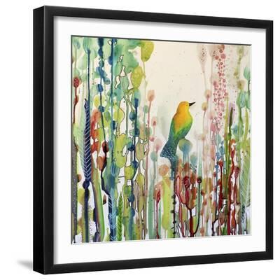 Voir Le Monde Autrement - Black Framed Art Print Wall Art, 16x16